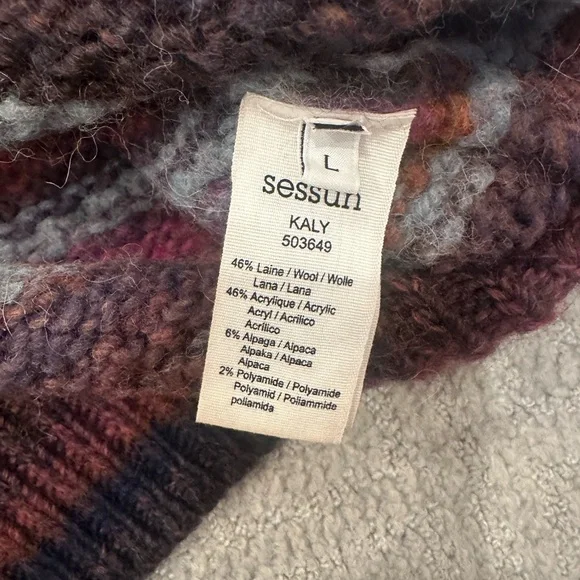 Designer Striped Multicolor Sweater - Picture 2 of 7